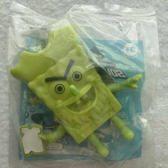 Absorbing Dutchman SpongeBob's Atlantis SquarePantis Glows Burger King Toy 2007 - Picture 2 of 11
